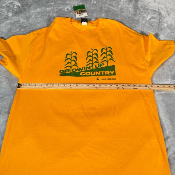 John Deere Growing Up Country T Shirt Mens XL Gold NEW - Picture 7 of 8